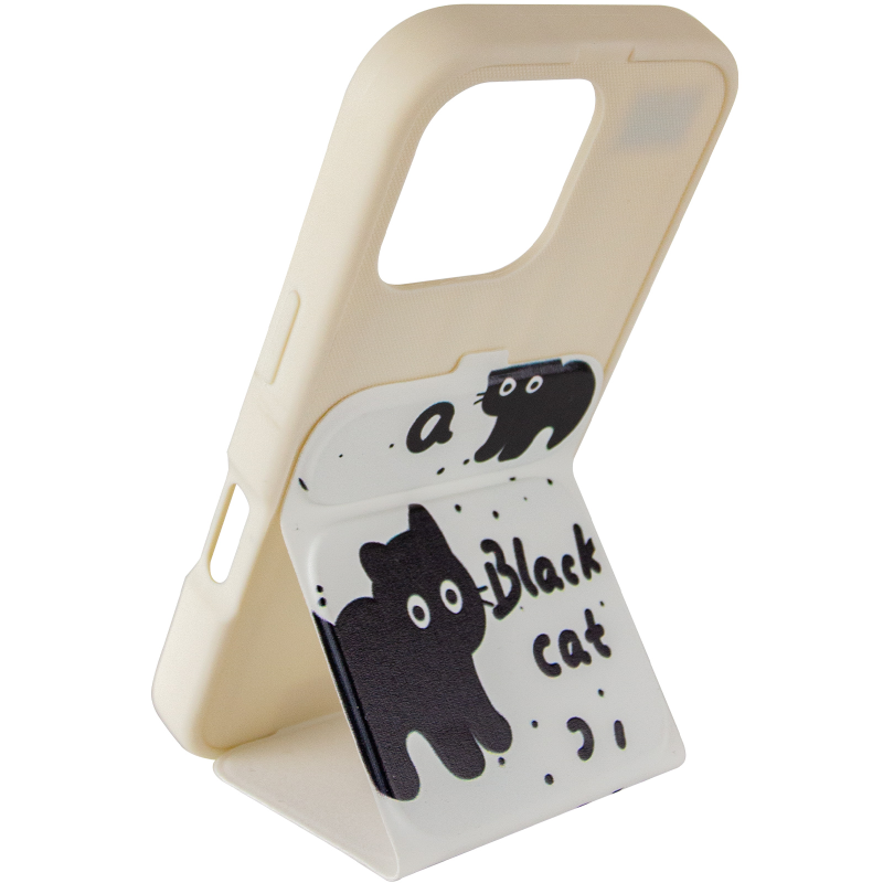 Чохол TPU Panel Stand для Apple iPhone 16 Pro Max (6.9"), Black Cat 3, TPU, купити оптом з доставкою
