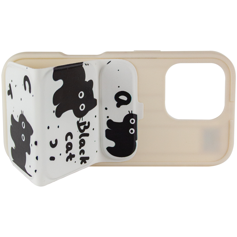 Чохол TPU Panel Stand для Apple iPhone 16 Pro Max (6.9"), Black Cat 4, TPU, купити оптом з доставкою