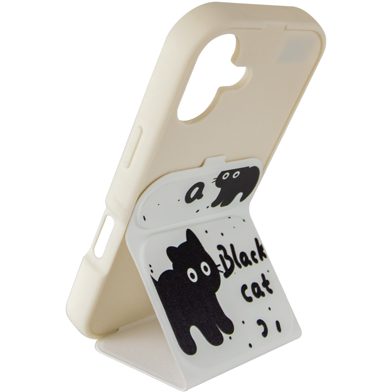 Чохол TPU Panel Stand для Apple iPhone 17 (6.3"), Black Cat 3, TPU, купити оптом з доставкою