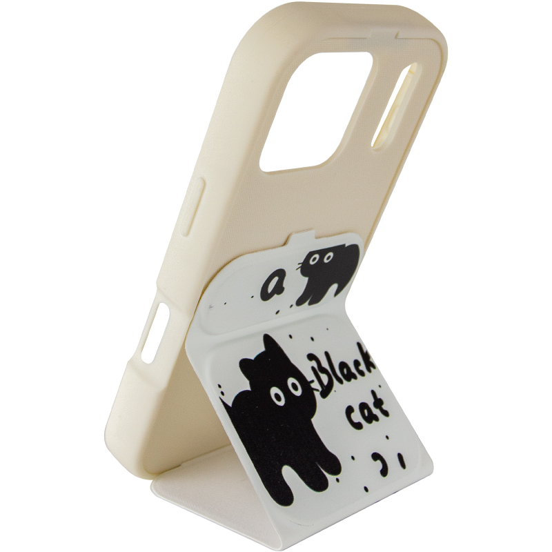 Чохол TPU Panel Stand для Apple iPhone 17 Pro Max (6.9"), Black Cat 3, TPU, купити оптом з доставкою