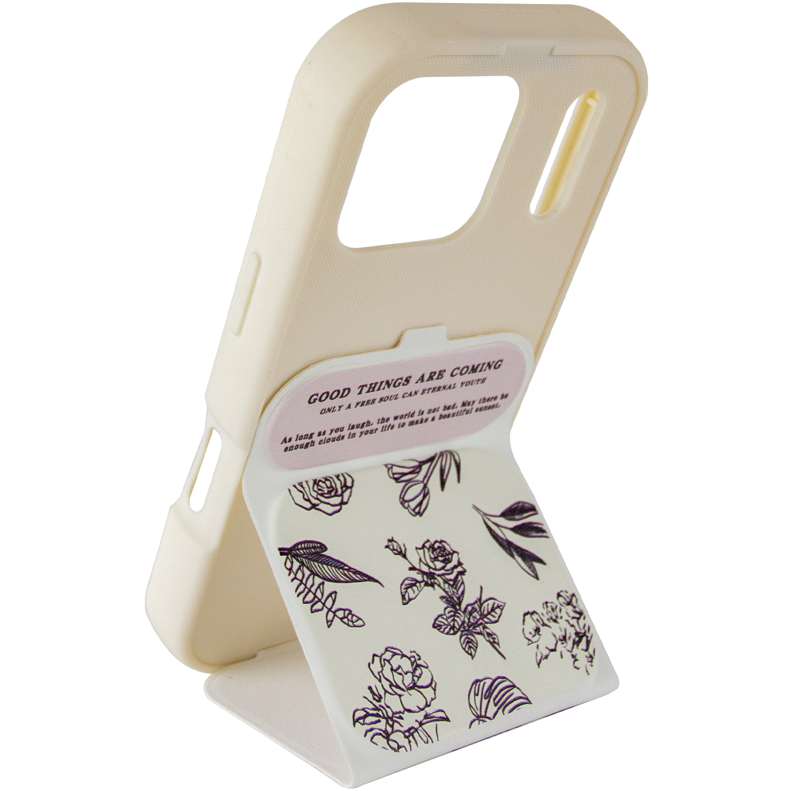 Чохол TPU Panel Stand для Apple iPhone 17 Pro Max (6.9"), Floral Sketch 3, TPU, купити оптом з доставкою