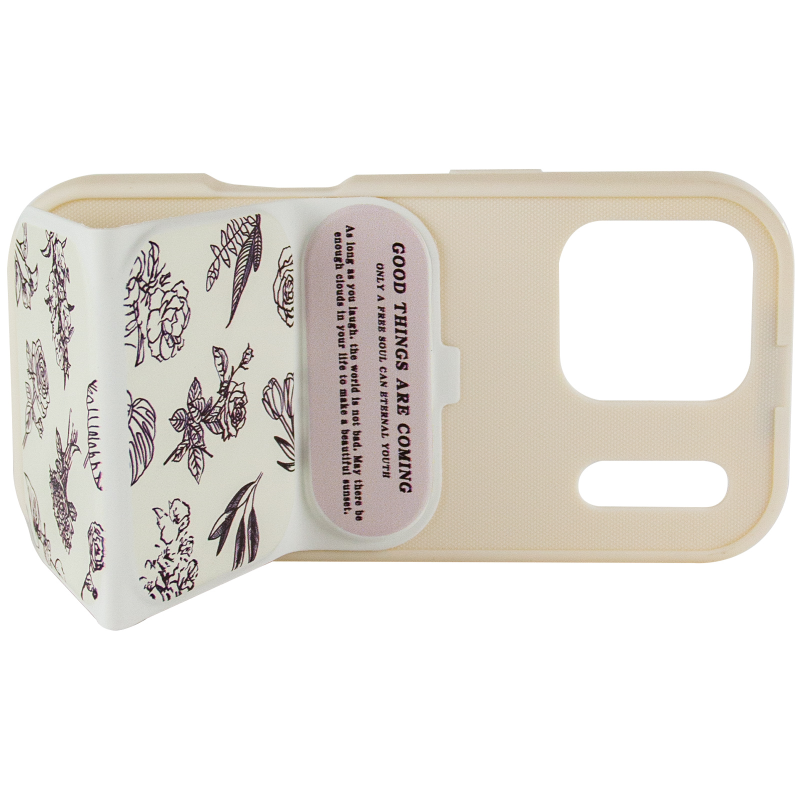 Чохол TPU Panel Stand для Apple iPhone 17 Pro Max (6.9"), Floral Sketch 4, TPU, купити оптом з доставкою