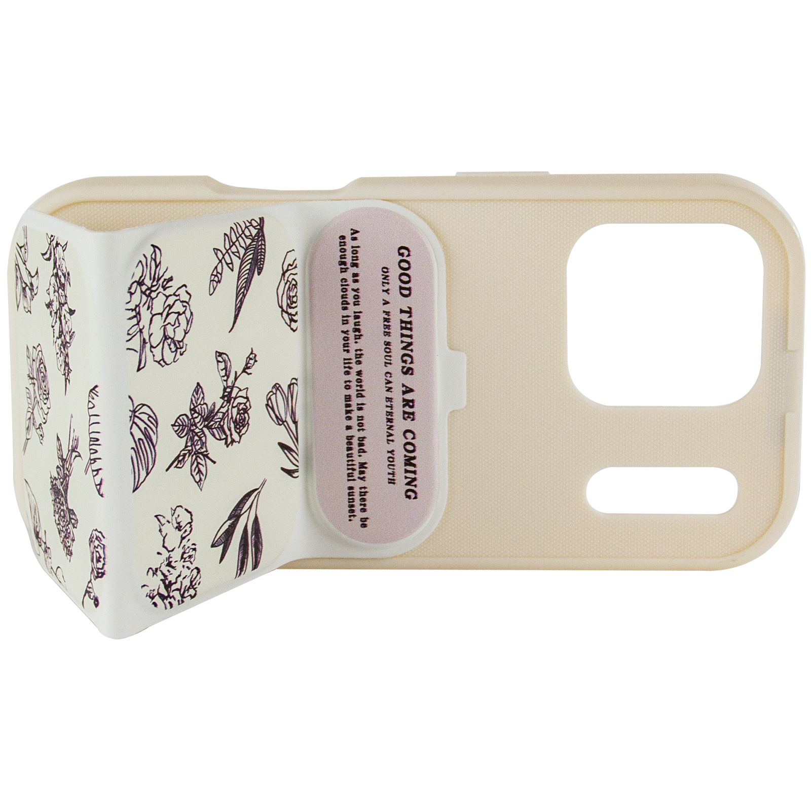 Чохол TPU Panel Stand для Apple iPhone 17 Pro Max (6.9"), Floral Sketch 4, TPU, купити оптом з доставкою