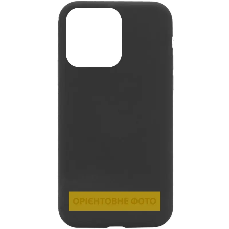 Чехол Silk (AA) NO LOGO with Magnetic Fit для Apple iPhone 17 Pro (6.3"), Черный / Black, Силикон, купить оптом с доставкой