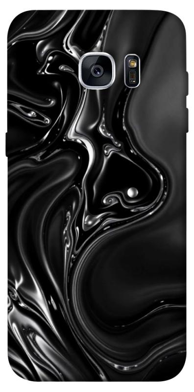 Чехол itsPrint Black Liquid для Samsung G935F Galaxy S7 Edge, паттерн, купить оптом с доставкой