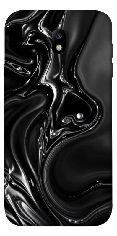 Чехол itsPrint Black Liquid для Samsung J730 Galaxy J7 (2017), паттерн, купить оптом с доставкой