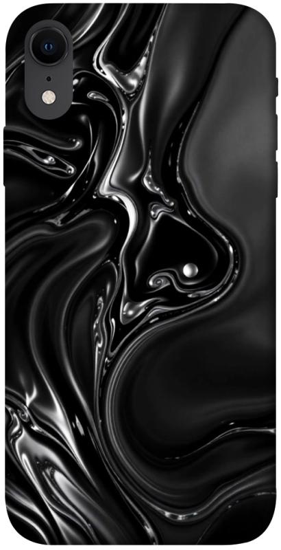 Чехол itsPrint Black Liquid для Apple iPhone XR (6.1"), паттерн, купить оптом с доставкой