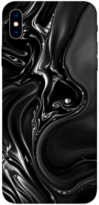 Чехол itsPrint Black Liquid для Apple iPhone XS Max (6.5"), паттерн, купить оптом с доставкой