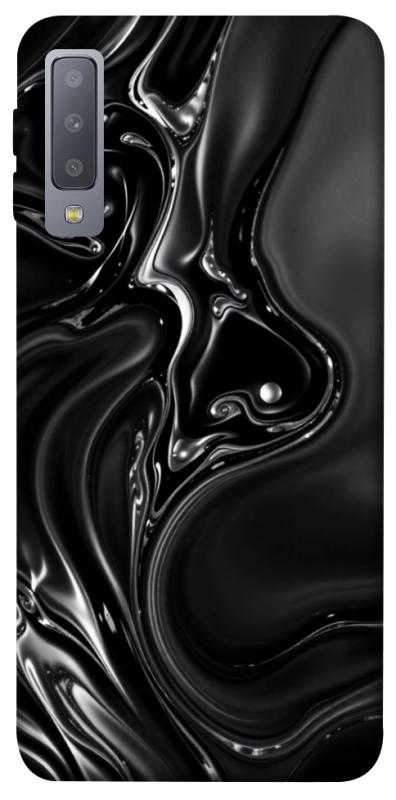 Чехол itsPrint Black Liquid для Samsung A750 Galaxy A7 (2018), паттерн, купить оптом с доставкой