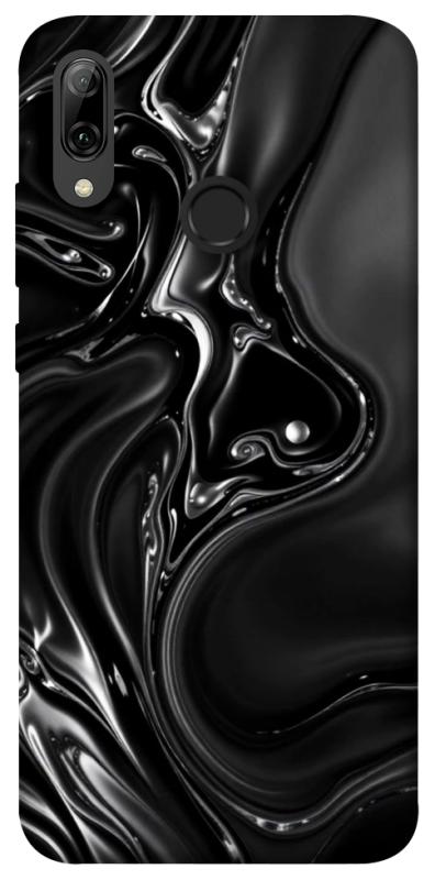 Чехол itsPrint Black Liquid для Huawei P Smart (2019), паттерн, купить оптом с доставкой