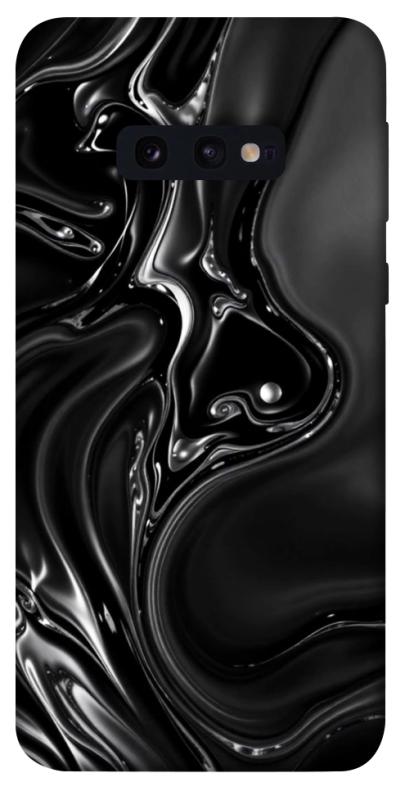 Чехол itsPrint Black Liquid для Samsung Galaxy S10e, паттерн, купить оптом с доставкой