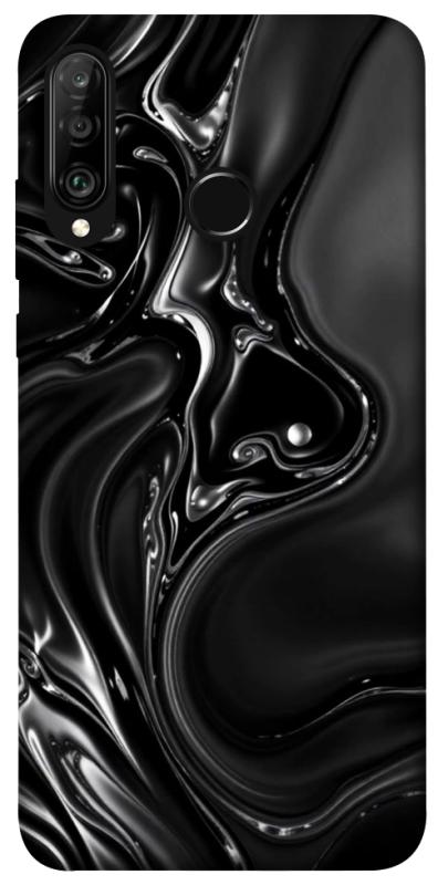 Чехол itsPrint Black Liquid для Huawei P30 lite, паттерн, купить оптом с доставкой
