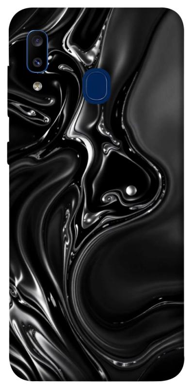 Чехол itsPrint Black Liquid для Samsung Galaxy A20 / A30, паттерн, купить оптом с доставкой