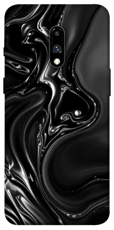 Чехол itsPrint Black Liquid для OnePlus 7, паттерн, купить оптом с доставкой