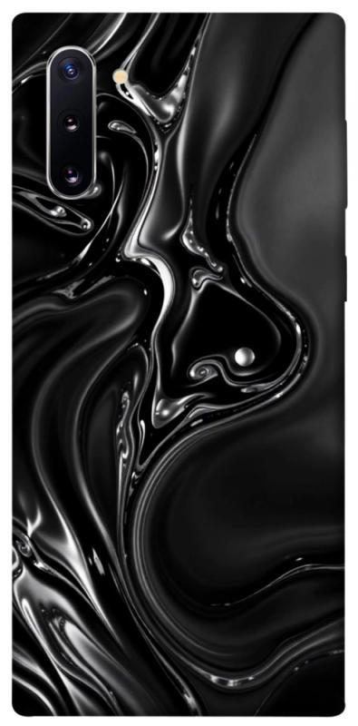 Чехол itsPrint Black Liquid для Samsung Galaxy Note 10, паттерн, купить оптом с доставкой