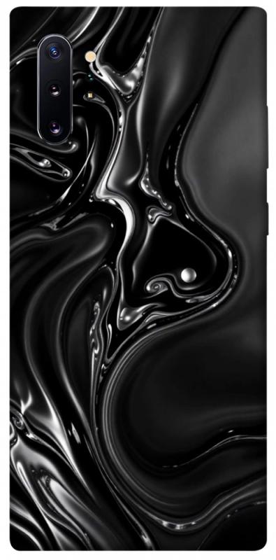 Чехол itsPrint Black Liquid для Samsung Galaxy Note 10 Plus, паттерн, купить оптом с доставкой