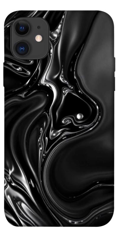 Чехол itsPrint Black Liquid для Apple iPhone 11 (6.1"), паттерн, купить оптом с доставкой