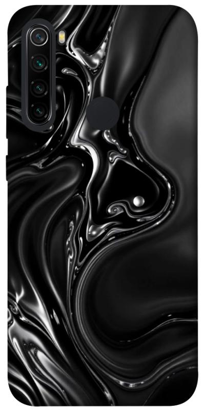 Чехол itsPrint Black Liquid для Xiaomi Redmi Note 8, паттерн, купить оптом с доставкой