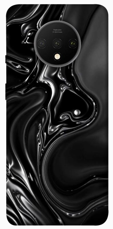 Чохол itsPrint Black Liquid для OnePlus 7T, паттерн, купити оптом з доставкою