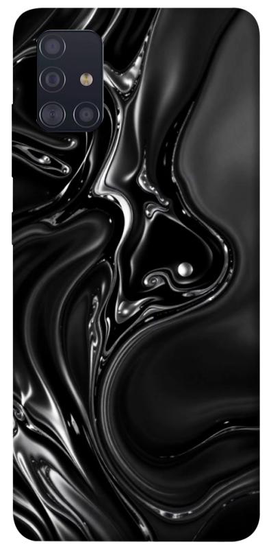 Чехол itsPrint Black Liquid для Samsung Galaxy A51, паттерн, купить оптом с доставкой