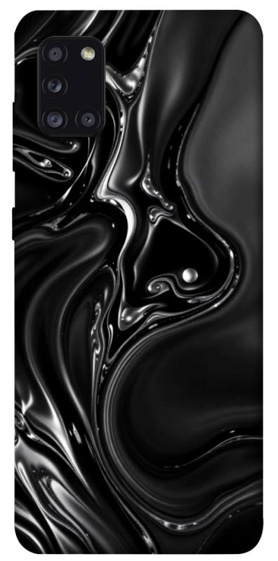 Чехол itsPrint Black Liquid для Samsung Galaxy A31, паттерн, купить оптом с доставкой
