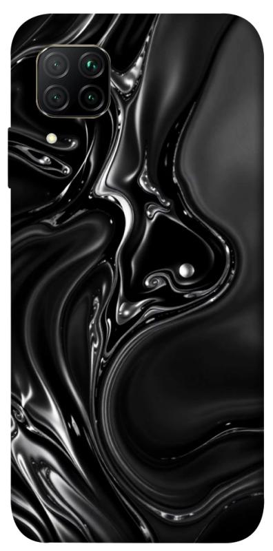 Чехол itsPrint Black Liquid для Huawei P40 Lite, паттерн, купить оптом с доставкой