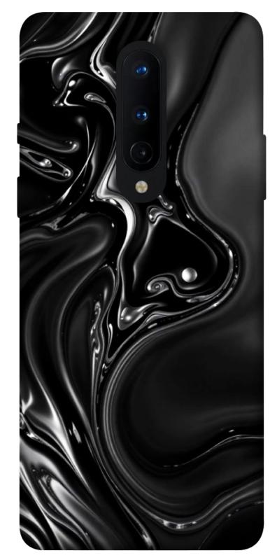 Чохол itsPrint Black Liquid для OnePlus 8, паттерн, купити оптом з доставкою