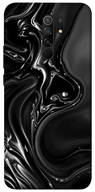 Чехол itsPrint Black Liquid для Xiaomi Redmi 9, паттерн, купить оптом с доставкой