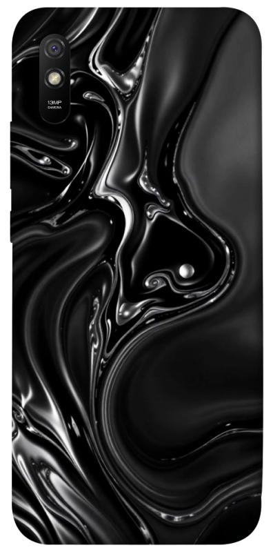 Чехол itsPrint Black Liquid для Xiaomi Redmi 9A, паттерн, купить оптом с доставкой