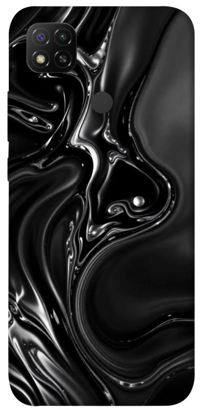 Чехол itsPrint Black Liquid для Xiaomi Redmi 9C, паттерн, купить оптом с доставкой