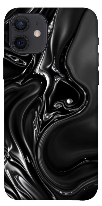 Чехол itsPrint Black Liquid для Apple iPhone 12 Pro (6.1"), паттерн, купить оптом с доставкой