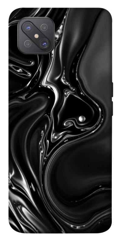 Чехол itsPrint Black Liquid для Oppo A92s, паттерн, купить оптом с доставкой