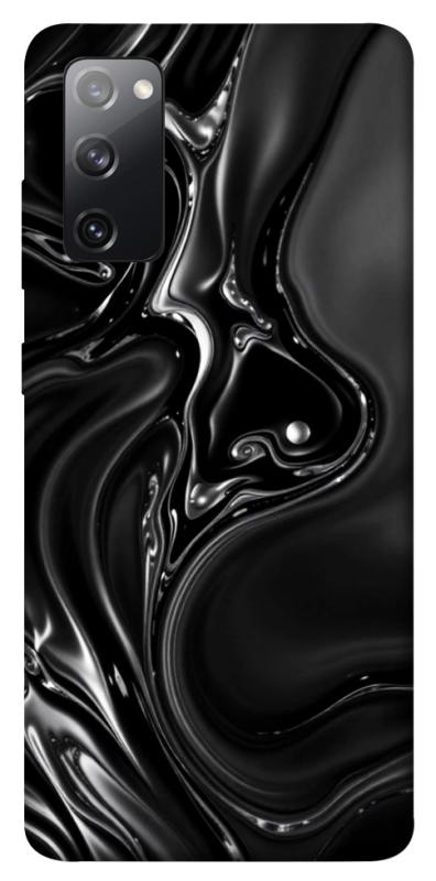 Чехол itsPrint Black Liquid для Samsung Galaxy S20 FE, паттерн, купить оптом с доставкой