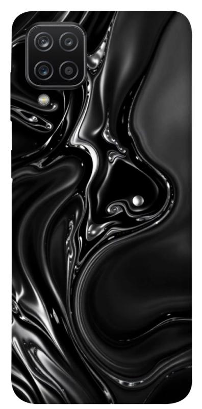 Чехол itsPrint Black Liquid для Samsung Galaxy A12, паттерн, купить оптом с доставкой