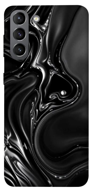 Чехол itsPrint Black Liquid для Samsung Galaxy S21, паттерн, купить оптом с доставкой