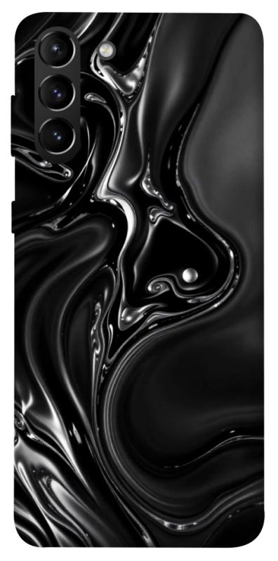 Чехол itsPrint Black Liquid для Samsung Galaxy S21+, паттерн, купить оптом с доставкой