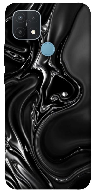 Чехол itsPrint Black Liquid для Oppo A15s / A15, паттерн, купить оптом с доставкой