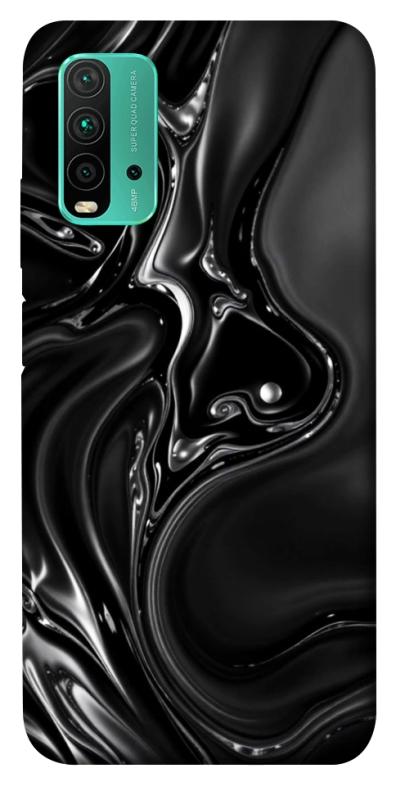 Чехол itsPrint Black Liquid для Xiaomi Redmi Note 9 4G / Redmi 9 Power / Redmi 9T, паттерн, купить оптом с доставкой