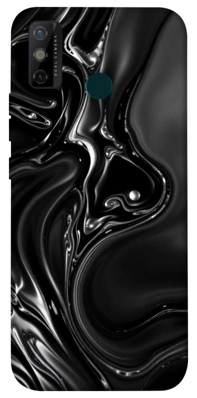 Чехол itsPrint Black Liquid для TECNO Spark 6 Go, паттерн, купить оптом с доставкой