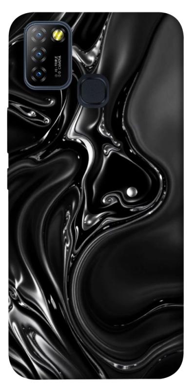 Чехол itsPrint Black Liquid для Infinix Hot 10 Lite, паттерн, купить оптом с доставкой