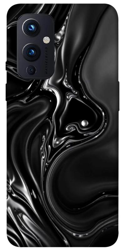 Чехол itsPrint Black Liquid для OnePlus 9, паттерн, купить оптом с доставкой