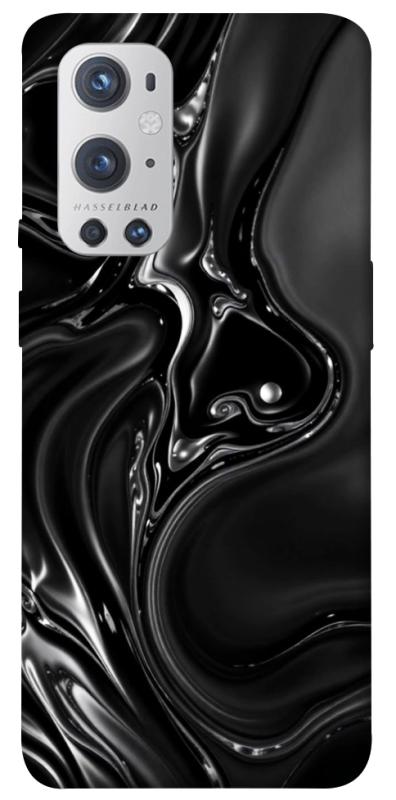 Чехол itsPrint Black Liquid для OnePlus 9 Pro, паттерн, купить оптом с доставкой