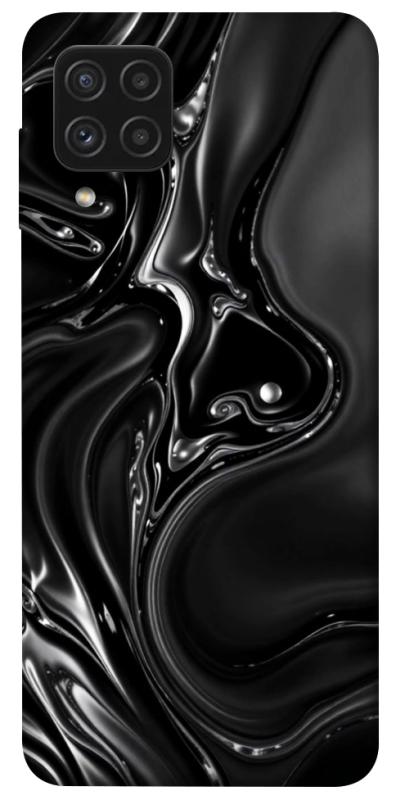 Чехол itsPrint Black Liquid для Samsung Galaxy A22 4G, паттерн, купить оптом с доставкой