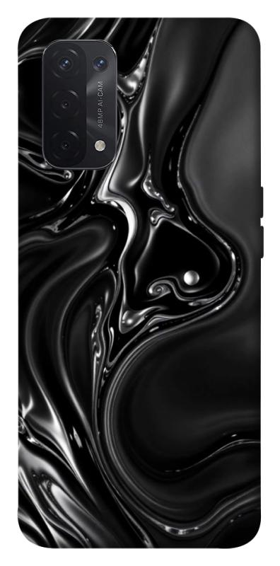 Чехол itsPrint Black Liquid для Oppo A54 4G, паттерн, купить оптом с доставкой