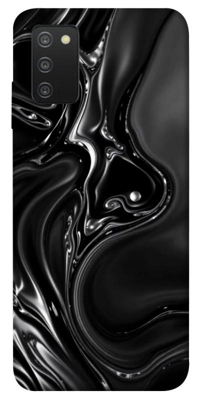 Чехол itsPrint Black Liquid для Samsung Galaxy A03s, паттерн, купить оптом с доставкой