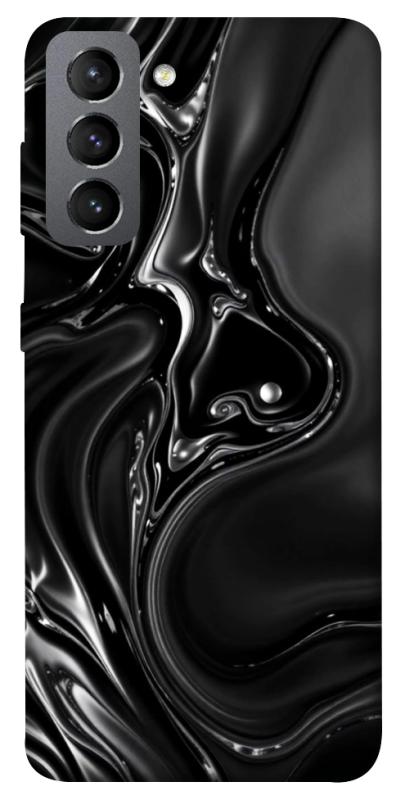 Чехол itsPrint Black Liquid для Samsung Galaxy S21 FE, паттерн, купить оптом с доставкой
