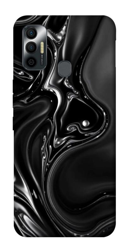 Чехол itsPrint Black Liquid для TECNO Spark 7, паттерн, купить оптом с доставкой