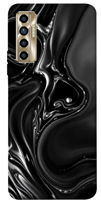 Чехол itsPrint Black Liquid для TECNO Camon 17P, паттерн, купить оптом с доставкой