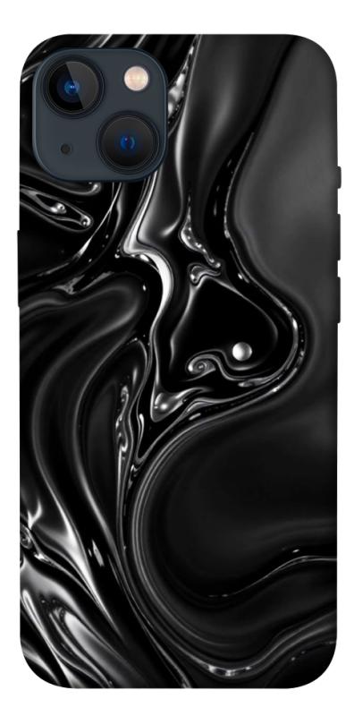 Чехол itsPrint Black Liquid для Apple iPhone 13 (6.1"), паттерн, купить оптом с доставкой