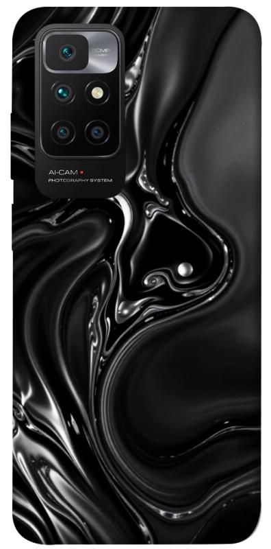 Чехол itsPrint Black Liquid для Xiaomi Redmi 10, паттерн, купить оптом с доставкой